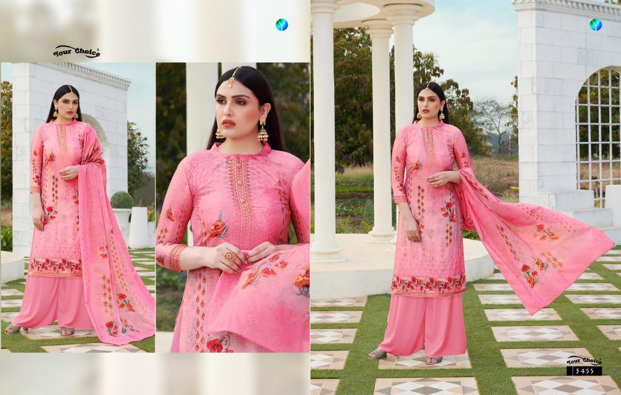 Your Choice Jam Digital  Cotton Print Top Collection Plazzo Suits 